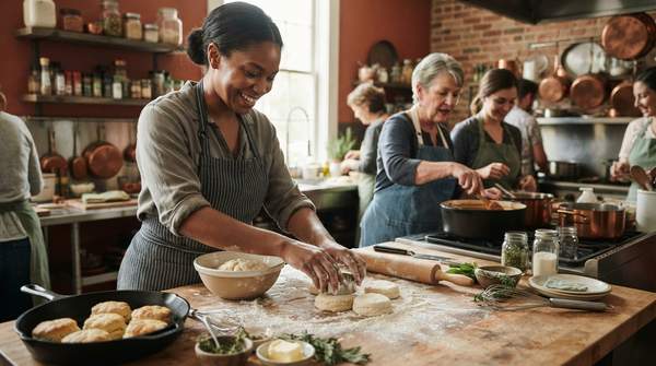 Editorial illustration for From Gumbo to Biscuits: A Home Cook's Guide to Choosing a Southern Cooking Class